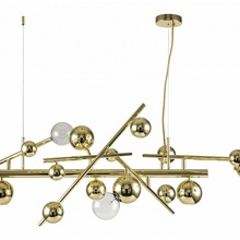 Indigo Saldo 11033/6PL Gold Люстра подвесная 127,5x50x42,5 см, Россия - фото 1 - фото 2