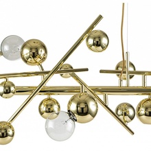 Indigo Saldo 11033/6PL Gold Люстра подвесная 127,5x50x42,5 см, Россия - фото 1 - фото 4