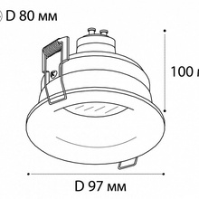 Italline 163711 163711 white Встраиваемый светильник Италия - фото 1 - фото 2
