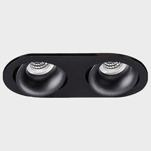 Italline DE-2002 DE-2002 black Встраиваемый светильник 20,8x10,5 см, Италия - фото 1 - фото 1