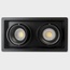 Italline DE-312 DE-312 black Встраиваемый светильник 20x10,5 см, Италия - фото 1