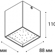 Italline DL 3028 DL 3028 white 3000K Светильник 8,8x8,8x11 см, Италия - фото 1 - фото 2