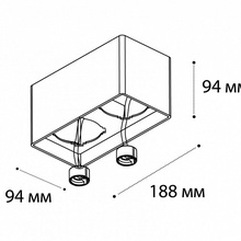Italline Fashion FASHION FX2 black Светильник 18,8x9,4x9,4 см, Италия - фото 1 - фото 2