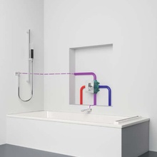 Jacob Delafon Aleo + E98718-CP для душа встраиваемый Смеситель для душа, Франция - фото 1 - фото 2