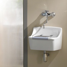 Jacob Delafon Beaujon EN445-00 41.5х54 см, напольная, в комплекте с решеткой из нержавеющей стали, сливом и подушкой Раковина 41,5x54x48 см, Франция - фото 1 - фото 2