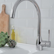 Jacob Delafon Mariette 23303-CP Для кухни Хром Смеситель 25,2x12,6x35 см, для кухонной мойки, Франция - фото 1 - фото 2