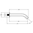 Jacob Delafon Metro E25399-BL Черный матовый Излив 25x6x10 см, для встраиваемых систем, Франция - фото 5