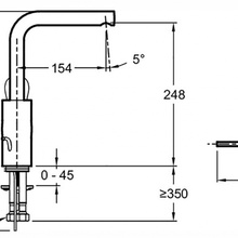 Jacob Delafon Villette E23719-CP Для раковины Хром Смеситель 17,65x4,5x26,8 см, для раковины, Франция - фото 1 - фото 2