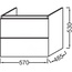 Jacob Delafon Odeon up EB878-N18 60 Белый Тумба для раковины 48,5x57x53 см, Франция - фото 4