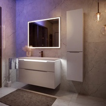 Jorno Prima Prim.02.100/W/RL С подсветкой 100 Зеркало 2,4x100x80 см, Россия - фото 1 - фото 3