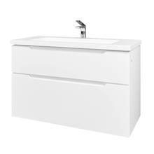 Jorno Puro Pro.01.100/P/W/JR Белый 100 Тумба для раковины 44,6x99x61,8 см, Россия - фото 1 - фото 1