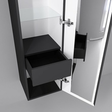 Jorno Strong Str.04.130/P/A Антрацит 33 Шкаф-пенал 32x33x130 см, Россия - фото 1 - 2 Jorno Strong Str.04.130/P/A Антрацит 33 Шкаф-пенал 32x33x130 см, Россия - фото 1 - фото 2