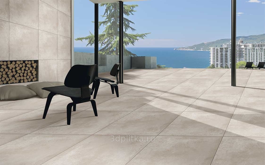 Kajaria Eternity 60x120 см, керамогранит, Индия, под камень  - фото интерьера 1