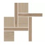 Kerama Marazzi Альберони T056\SG643620 1 Мозаичный Бежевый Матовый Обрезной Декор 27,5x27,5 см, Россия, под дерево - фото 1