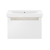 Kerama Marazzi Buongiorno BGP.80.1+1\WHT Белая глянцевая/Дуб кантри 80
