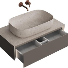 Kerama Marazzi Magica MA.90.1\EGR.M Вечерний серый матовый 90 Тумба для раковины 49,6x90x22 см, Россия - фото 1 - фото 4