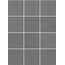 Kerama Marazzi Матрикс 1321H Серый Темный Полотно из 12 частей 9.8х9.8 Керамогранит 29,8x39,8 см, Россия, под бетон  - фото 1
