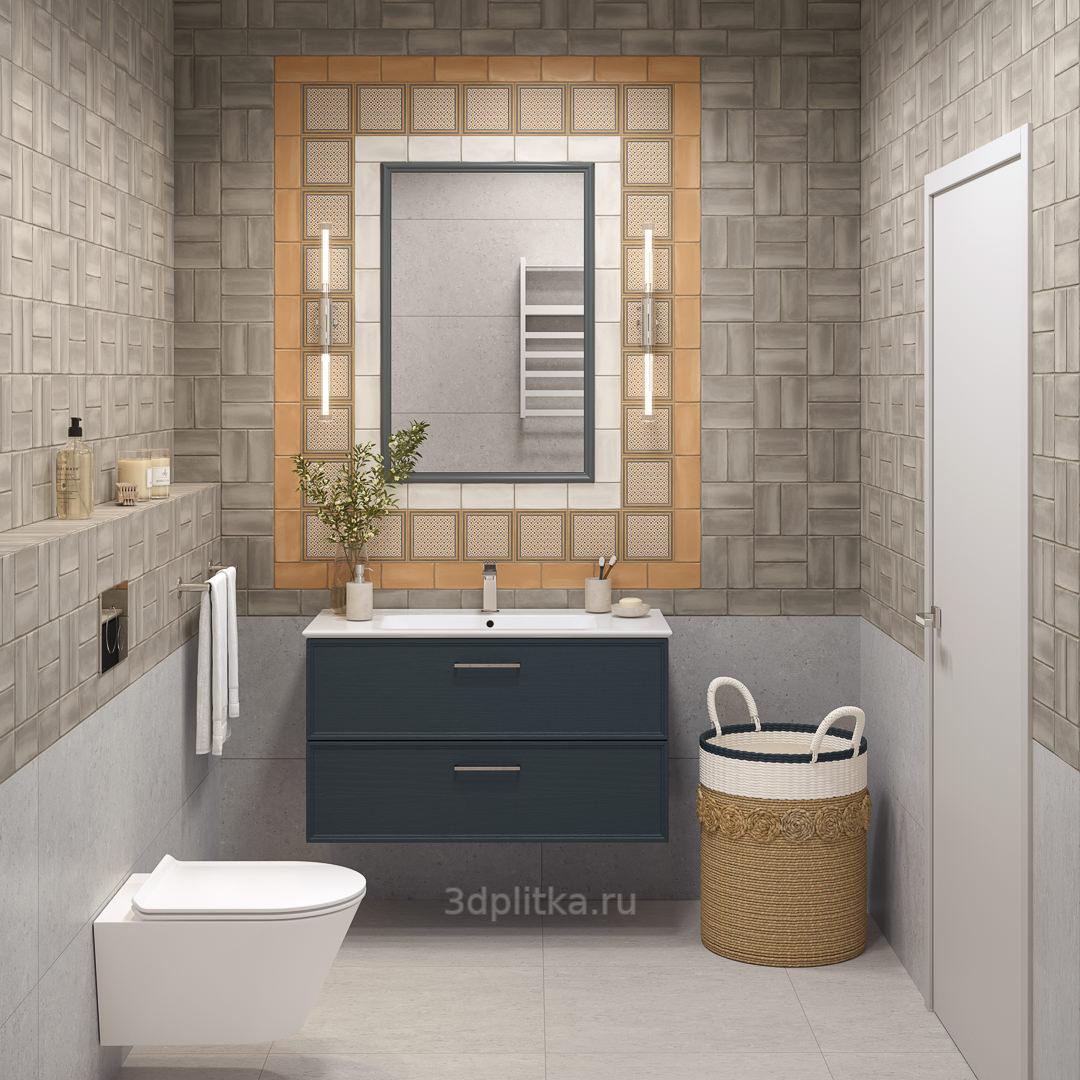 Kerama Marazzi Монтальбано 16086 Белый матовый 15x7,4 - керамическая плитка  и керамогранит