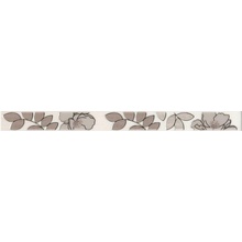 Kerama Marazzi Ньюпорт STG\A235\15010 Цветы Коричневый Бордюр 3x40 см, Россия, ничего - фото 1 - фото 1