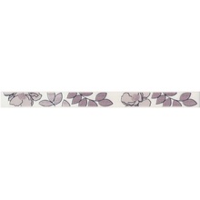 Kerama Marazzi Ньюпорт STG\C235\15010 Цветы фиолетовый Бордюр 3x40 см, Россия, ничего - фото 1 - фото 1