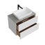 Kerama Marazzi Plaza Modern PLB.M.80.2\WHT.V Белая глянцевая 80 Тумба для раковины 46,6x78x51 см, Россия - фото 2