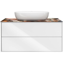 Kerama Marazzi Plaza PL.M.100.2\WHT 100 подвесная, белый Тумба 46,6x98x51 см, Россия - фото 1 - фото 1