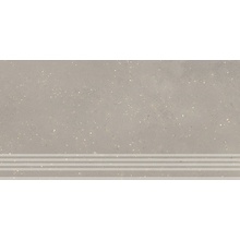 Kerama Marazzi Пунтум KM6060G1191R8GRF Серый светлый матовый фронтальная Ступень 30x60 см, Россия, терраццо - фото 1 - фото 1