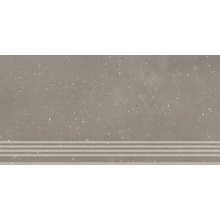 Kerama Marazzi Пунтум KM6060G1211R8GRF Серый матовый фронтальная Ступень 30x60 см, Россия, терраццо - фото 1 - фото 1