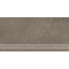 Kerama Marazzi Пунтум KM6060G1221R8GRF Коричневый матовый фронтальная Ступень 30x60 см, Россия, терраццо - фото 1 - фото 1