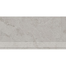 Kerama Marazzi Сплит KM6060G1231R8GRF Серый светлый матовый фронтальная Ступень 30x60 см, Россия, под камень  - фото 1 - фото 1