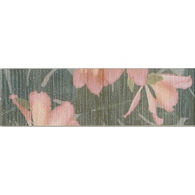 Kerama Marazzi Пальмовый лес HGD\A363\6000 Бордюр 7,7x25 см, для коридора и кухни, стиль: прованс, цвет: разноцветная, Россия, под обои - фото 1 - фото 1
