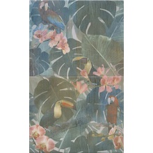 Kerama Marazzi Пальмовый лес HGD\A362\4x\6000 Из 4-Х Частей Панно 50x80 см, для коридора и кухни, стиль: прованс, цвет: разноцветная, Россия, под обои - фото 1 - фото 1