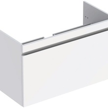 Geberit Renova Plan 869500000+122200000 Белый глянец 100 Тумба с раковиной 58,6x92,6x43,8 см, Швейцария - фото 1 - фото 2