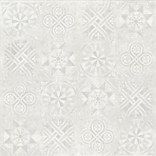 Idalgo Граните Стоун Цемент Декор Белый ASR Rett 60 Декор 60x60 см, Россия, под обои  - фото 1 - фото 1