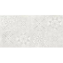 Idalgo Граните Стоун Цемент Декор Белый ASR Rett Декор 60x120 см, Россия, под обои  - фото 1 - фото 1