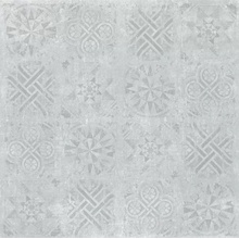 Idalgo Граните Стоун Цемент Декор Светло Серый ASR Rett 120 Декор 120x120 см, Россия, под обои  - фото 1 - фото 1