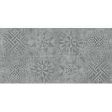 Idalgo Граните Стоун Цемент Декор Темно Серый ASR Rett Декор 60x120 см, Россия, под обои  - фото 1 - фото 1