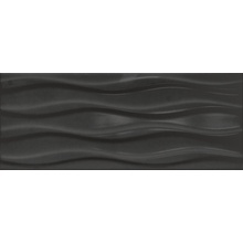 Керамин Элегия 1Т черный Настенная плитка 20x50 см, Беларусь, под металл - фото 1 - фото 1