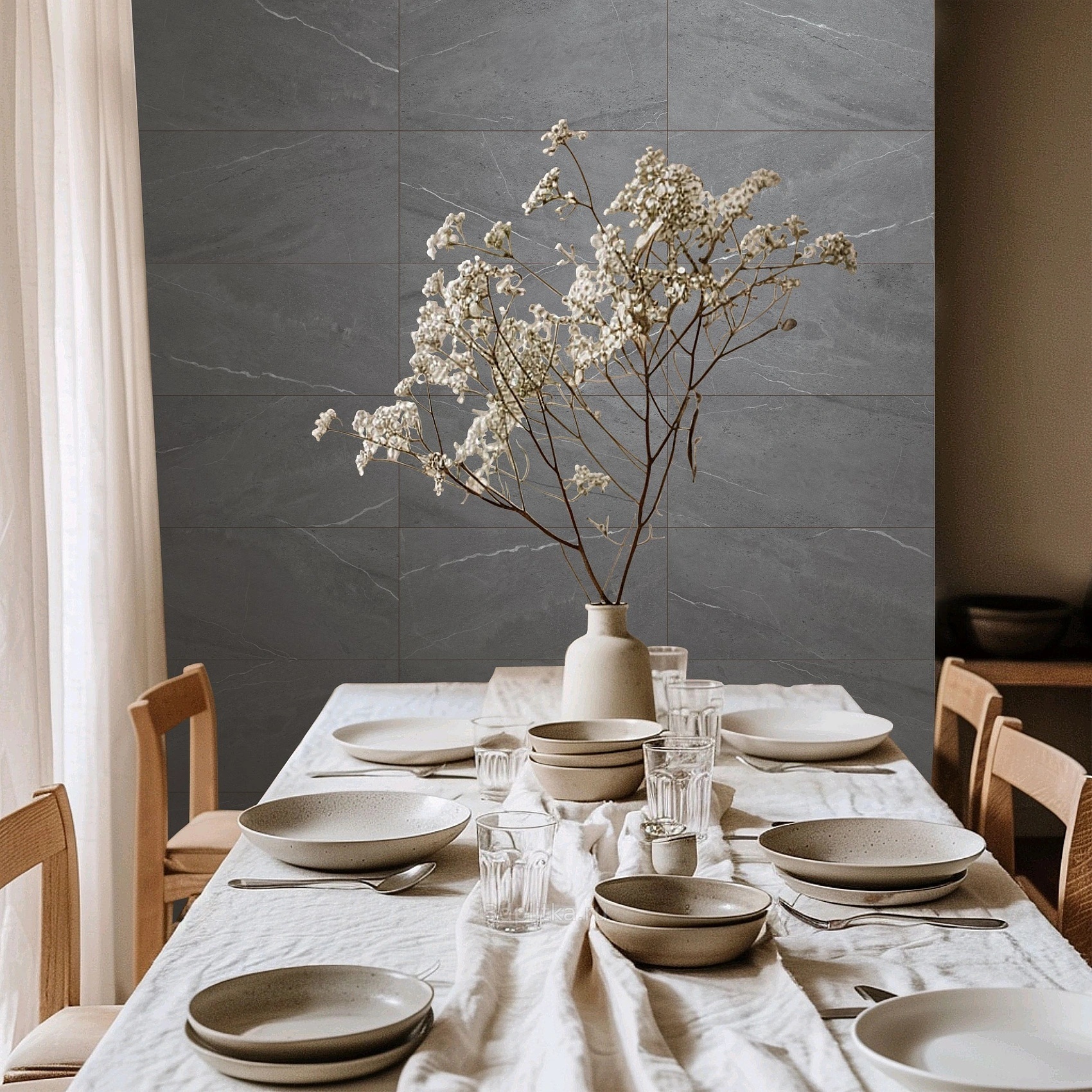 Керамин Ливерпуль 39,4x39,4 см, клинкер, Беларусь, под камень  - фото интерьера 1