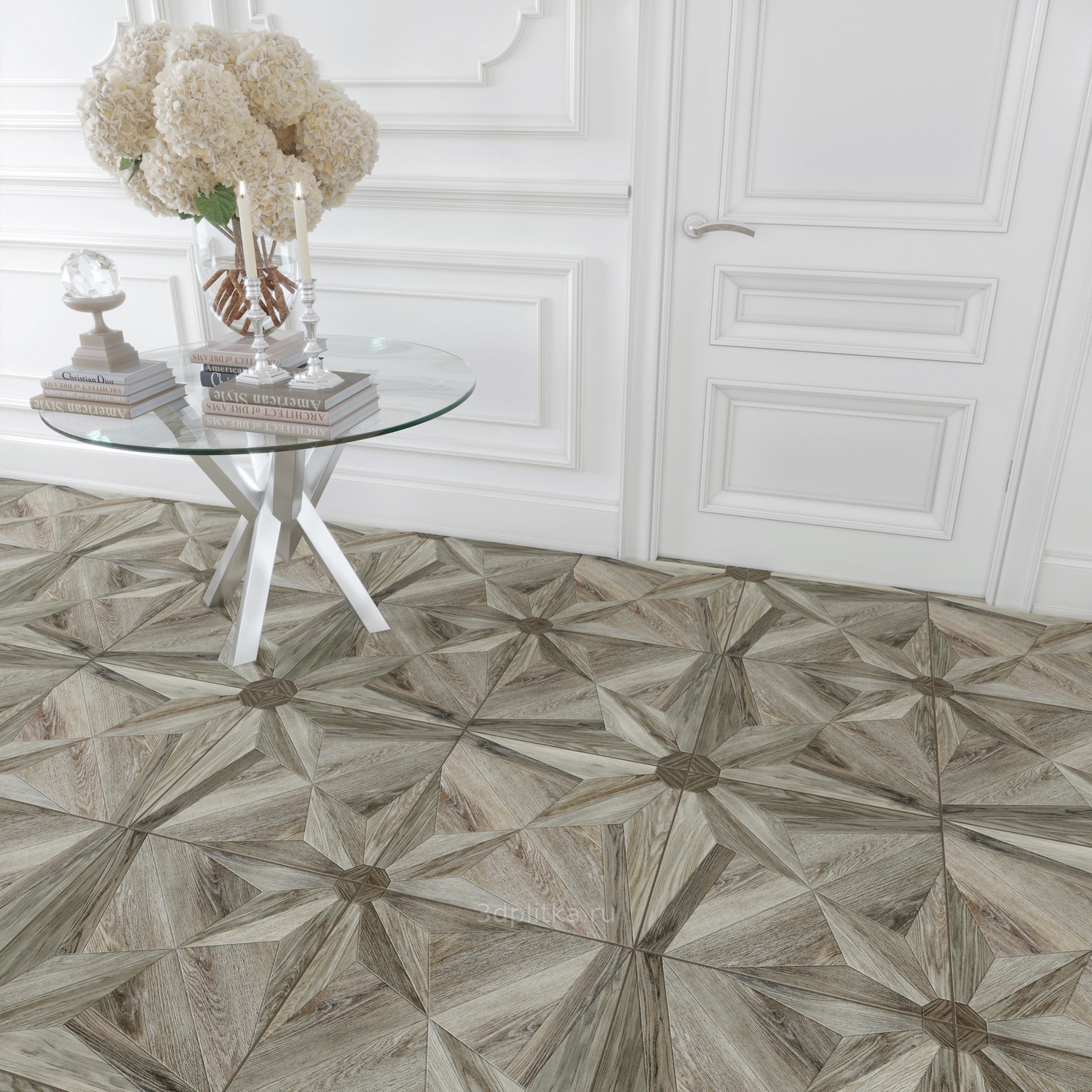 Керамин Окленд 50x50 см, Беларусь, под дерево - фото интерьера 1