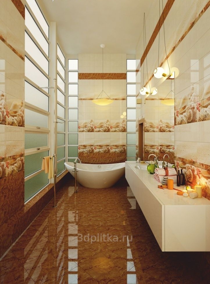 Керамин Сиерра 20x50 см, Беларусь - фото интерьера 1