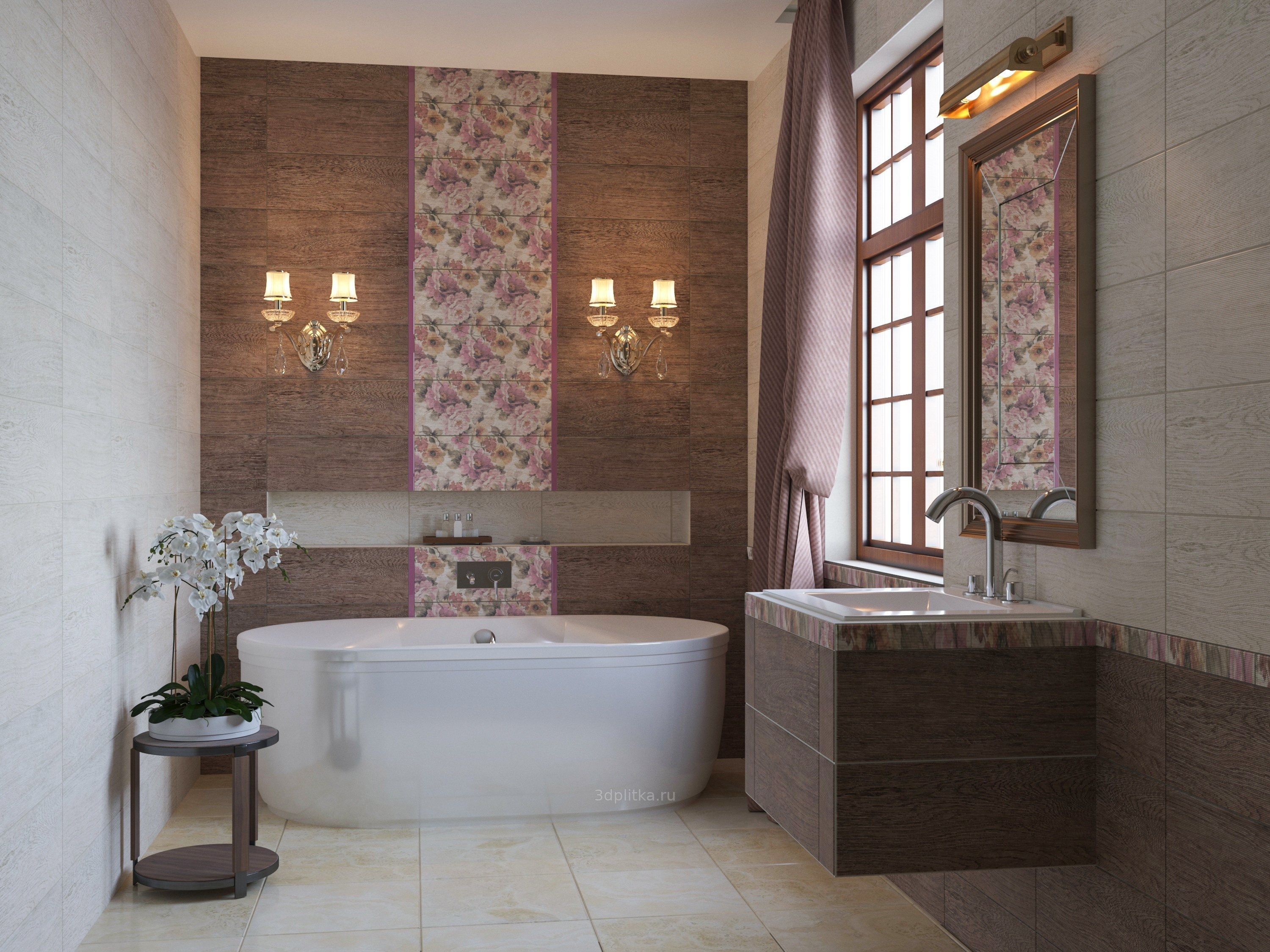 Керамин Троя 40x40 см, керамогранит, Беларусь, под дерево - фото интерьера 1