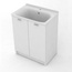 Kerasan Aquadom 9166K3N*1 Белый матовый 60 Тумба с раковиной 50x60x88 см, Италия - фото 1