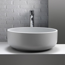 Kerasan Ciotola 430201 Накладная Белая Ø46 Раковина 46x46x17 см, Италия - фото 1 - фото 2