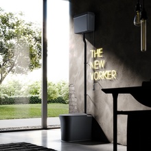 Kerasan The New Yorker 568031 Чёрный матовый Бачок для унитаза 19x42x34 см, Италия - фото 1 - фото 2