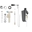 Kerasan The New Yorker 759231 С цепочкой ручка Чёрная матовая Механизм смыва для навесного высокого бачка Италия - фото 1