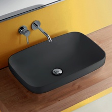 Kerasan Tribeca 514331 Черный матовый 60 Раковина 38x60x15 см, Италия - фото 1 - фото 1