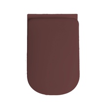 Kerasan Tribeca 519175 Slim С микролифтом Вorgogna matt Крышка-сиденье 52x35x3 см, Италия - фото 1 - фото 3