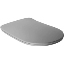 Kerasan Tribeca 519159 Slim С микролифтом Grigio matt Крышка-сиденье 52x35x3 см, Италия - фото 1 - фото 1