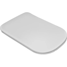 Kerasan Tribeca 519130 Slim С микролифтом Белый матовый Крышка-сиденье 52x35x3 см, Италия - фото 1 - фото 1